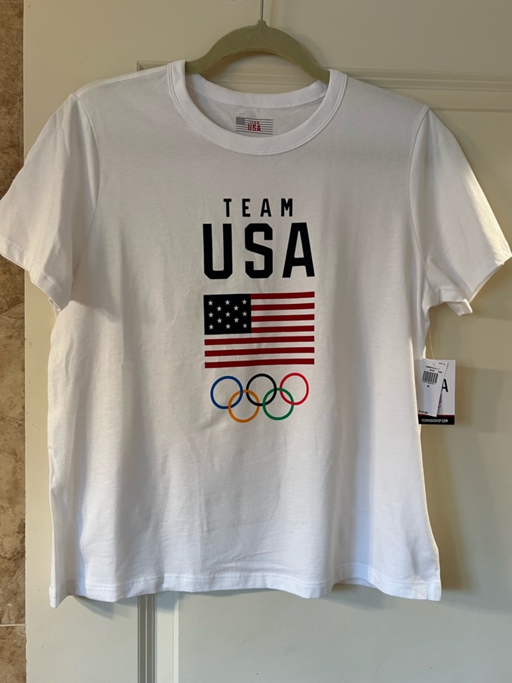 Team USA White Olympic Logo T-Shirt
